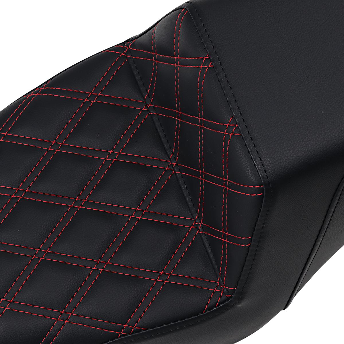 Step-Up Seat - Front Lattice Stitch/With Red Stitching - Black - XL 2004 - 2016