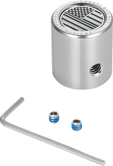 Heel-Toe Shifter Cover - Green Line American Flag - Stainless Steel 1982 - 2022