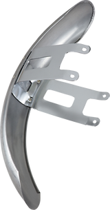 Wide Glide-Style Front Fender with Chrome Mounting Brackets - For 19\" or 21\" Wheel 1949 - 1984