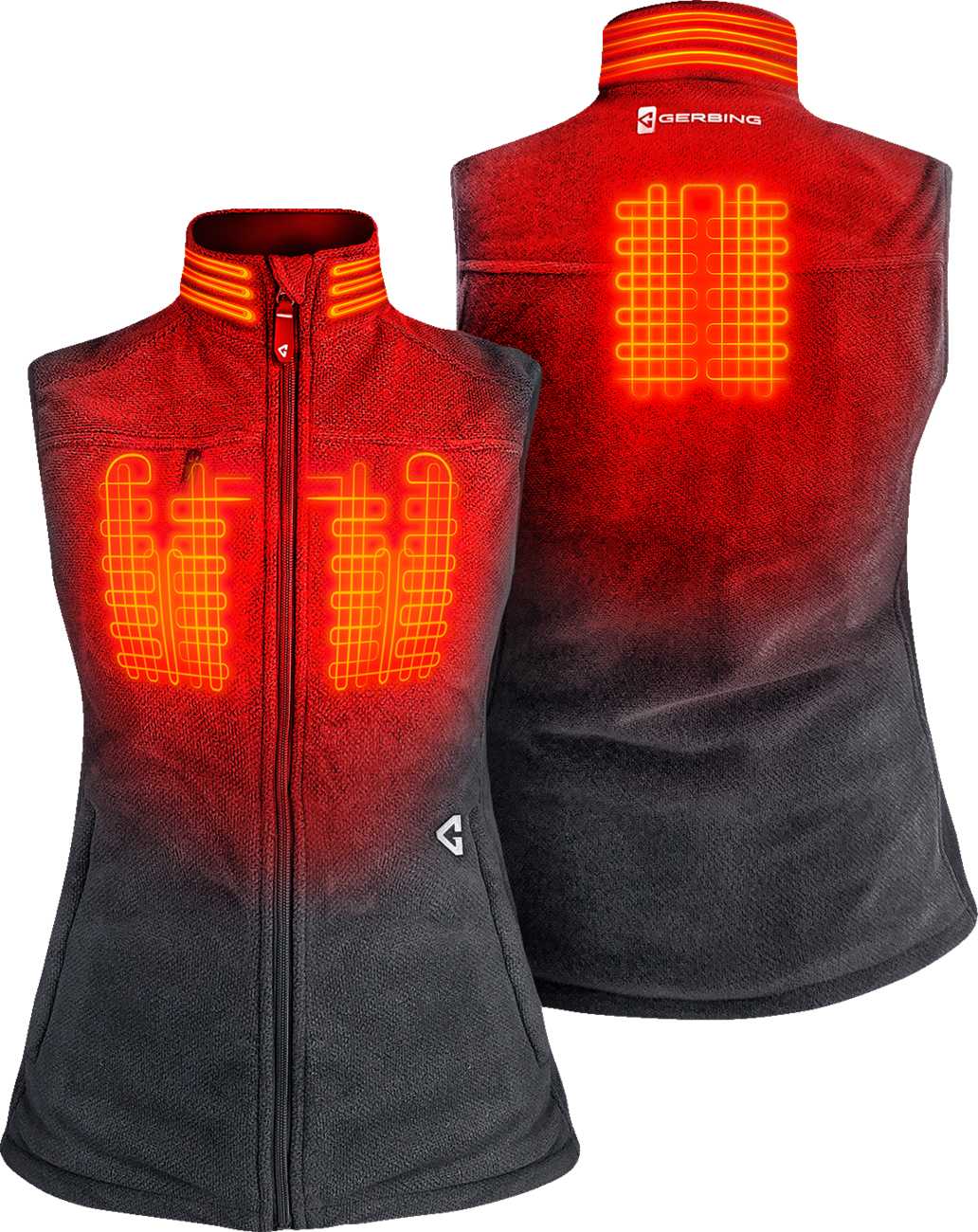 Women\'s 7V Thermite Heated Fleece Vest 2.0 - Gray - Medium