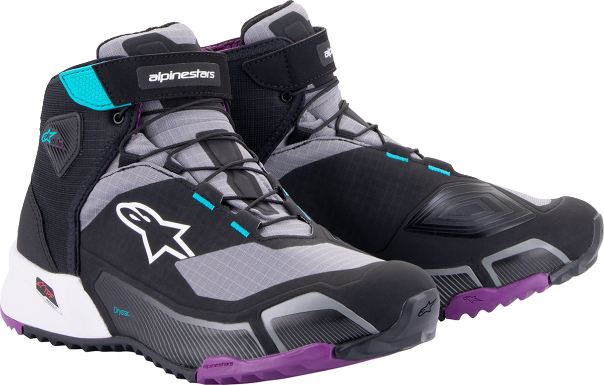 Stella CR-X Drystar® Shoes - Black/Gray/Teal/Purple - US 7