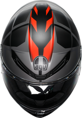 K6 S Helmet - Karve - Matte Black/Gray/Red - Large