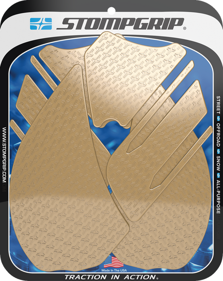 Traction Pad Tank Grips - Icon - Clear - Ninja ZX-14 2012 - 2020