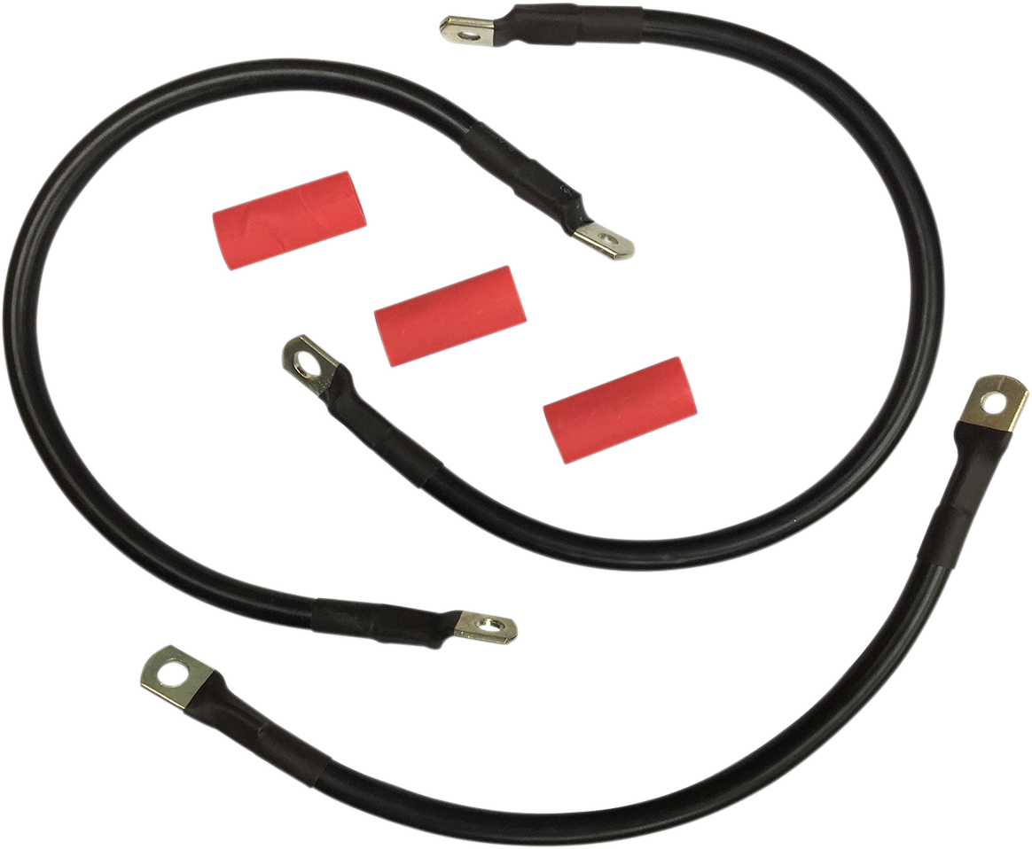 Black Battery Cable Set - \'82-\'88 FXR 1982 - 1988