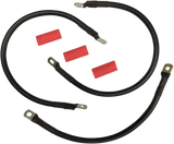 Black Battery Cable Set - \'82-\'88 FXR 1982 - 1988