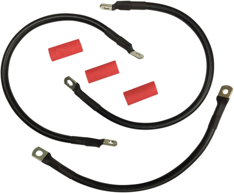 Black Battery Cable Set - \'82-\'88 FXR 1982 - 1988
