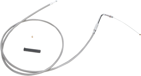 Stainless Braided Throttle Cable - 52\" 1988 - 1995
