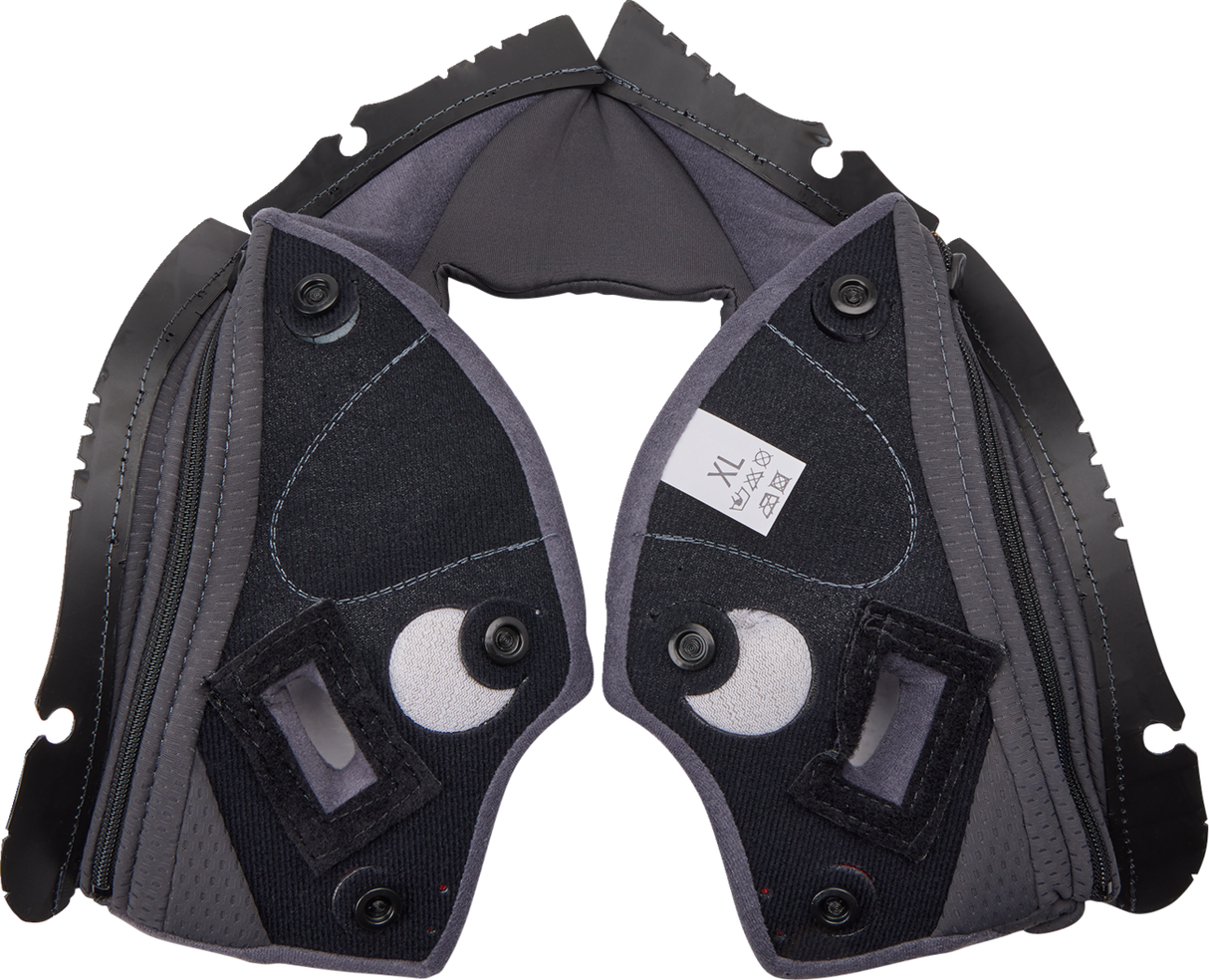 Pista GP RR Cheek Pads - Gray/Cyan - XL