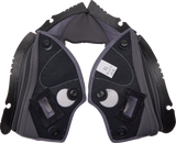 Pista GP RR Cheek Pads - Gray/Cyan - XL