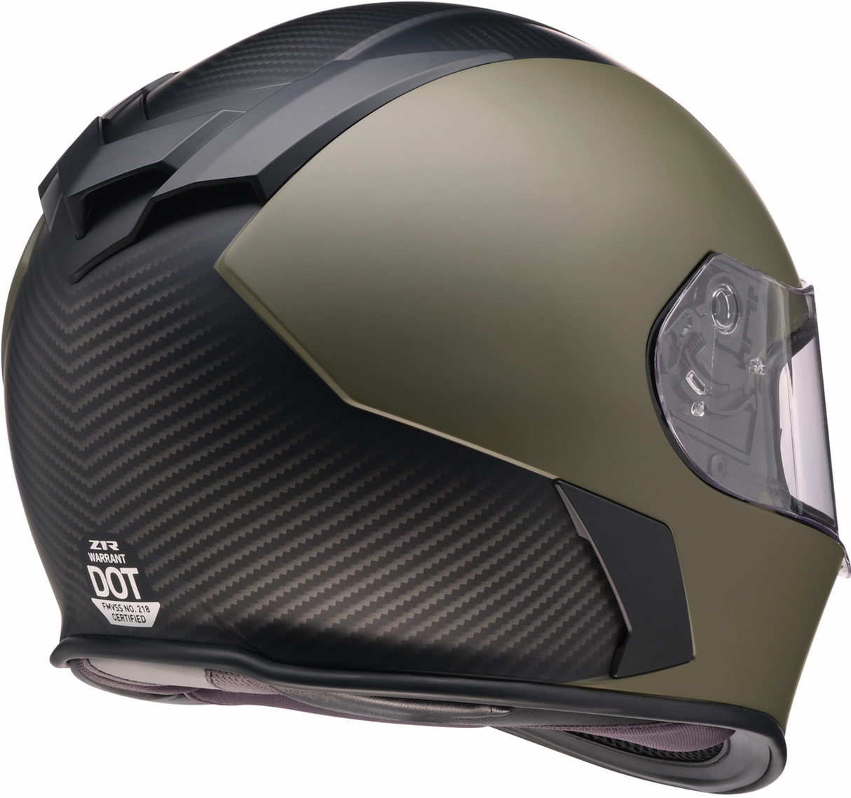 Warrant Helmet - Carbon - Green - XS