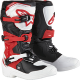 Youth Tech3S Boots - White/Black/Red - US 4 / EU 37