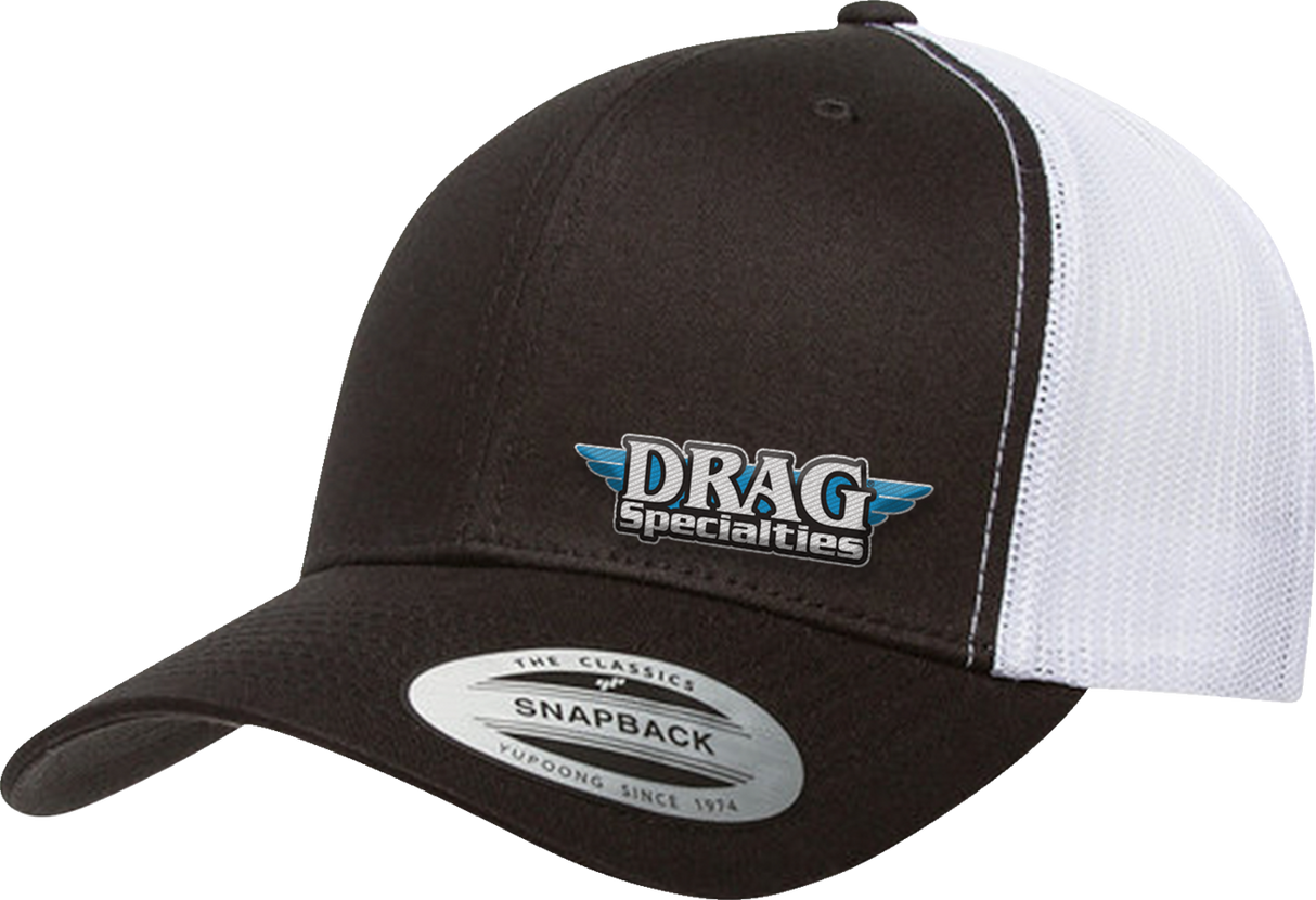 Drag Specialties Mesh Snapback Hat - Black/White