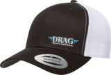 Drag Specialties Mesh Snapback Hat - Black/White