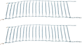 Tire Chains - V-Bar - 2 Space - 16\" W x 59\" L - Pair