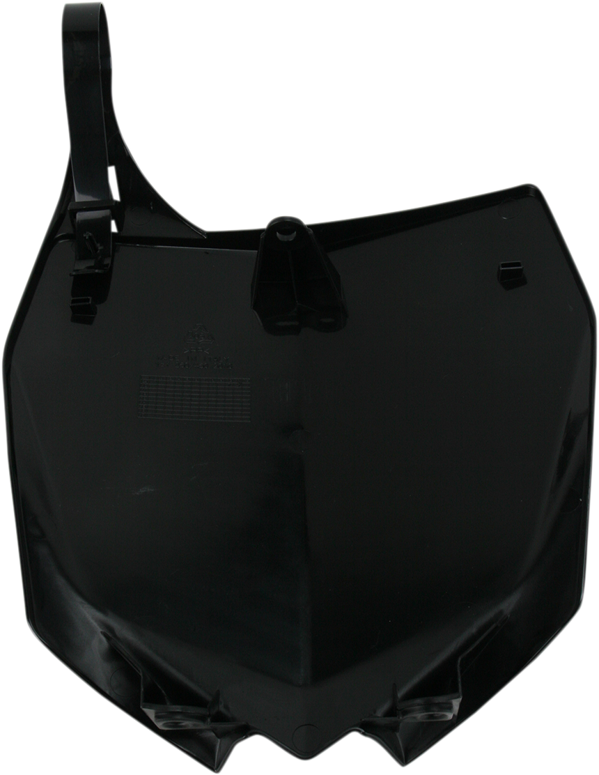 Front Number Plate - Black 2010 - 2021