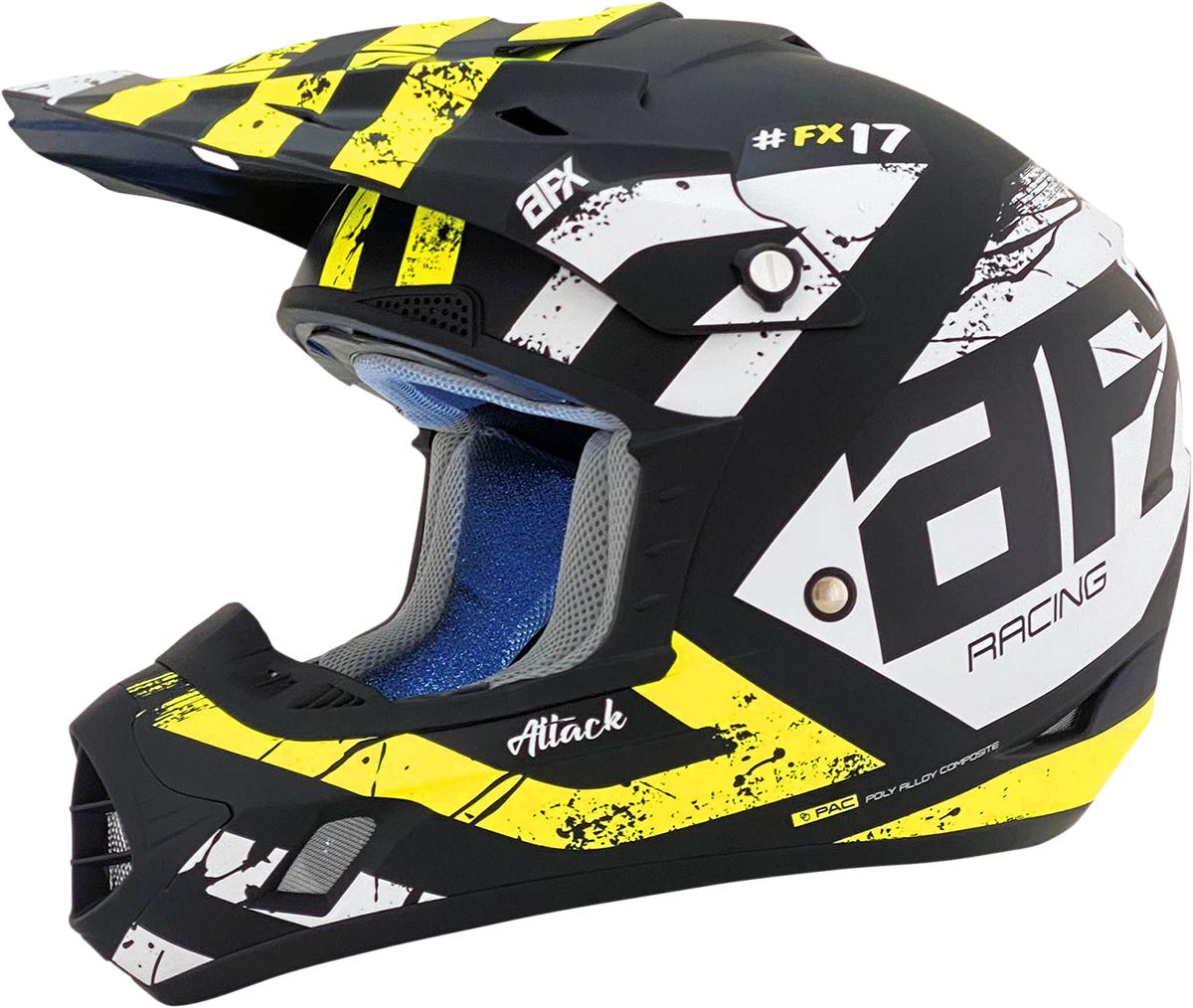 FX-17 Helmet - Attack - Matte Black/Hi-Vis Yellow - XS