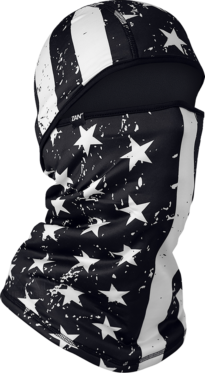 SportFlex® Convertible Balaclava - Black and White - Flag