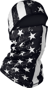 SportFlex® Convertible Balaclava - Black and White - Flag