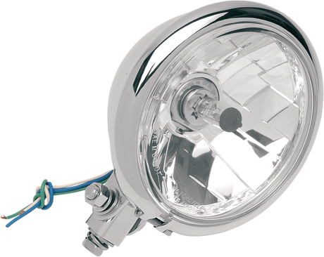 Bottom Mount Springer Headlight - 5-3/4\" - Chrome