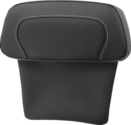 Chopped Tour Pak Backrest Pad - RoadSofa™ - Carbon Fiber Inset - FLT/FLH \'14-\'23 2014 - 2023