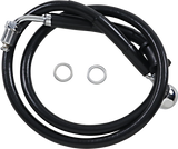 Brake Line - +6\" - Black - \'18-\'21 Softail 2018 - 2023