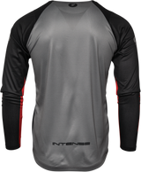 Intense MTB Long-Sleeve Jersey - Black/Heather Gray - Medium
