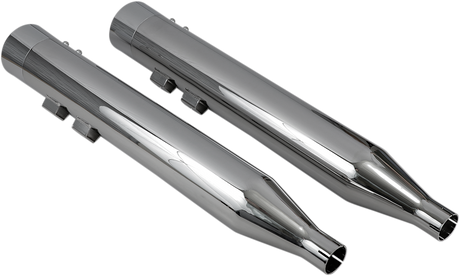 DNT Straight Can Mufflers for \'95-\'16 FL - Chrome 1995 - 2016