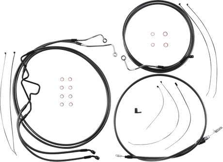 Black Pearl™ Designer Handlebar Installation Kit - 10\" - \'21-\'22 FLHR 2021 - 2023