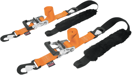 Big Daddy Tie-Down - 2\" - 2 Snap-hook Ends - Sewn-in Soft-Tye - Orange