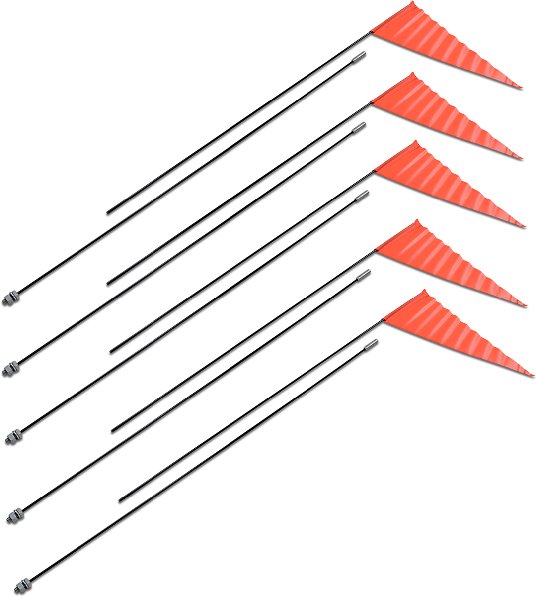Flag and Pole - 7\' Black Pole - 5 Pack