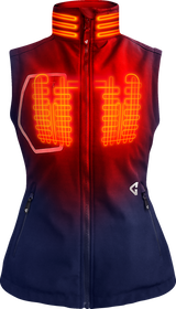 Women\'s 7V Torrid Softshell Heated Vest 2.0 - Navy - Medium