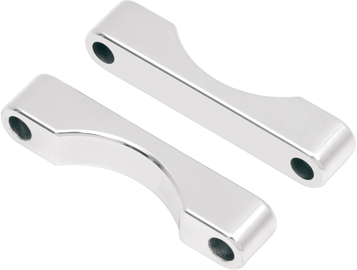 WFB Benchmark Bagger Front Fender Blocks - For all 23\"/26\" Tire Hugger/Benchmark - Chrome 1984 - 2013