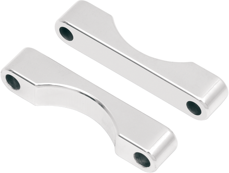 WFB Benchmark Bagger Front Fender Blocks - For all 23\"/26\" Tire Hugger/Benchmark - Chrome 1984 - 2013