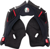 Pista GP RR Cheek Pads - Black/Red - 2XL