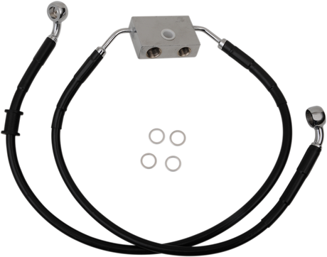 Brake Line - Front - +4\" - Black - XL 2014 - 2019