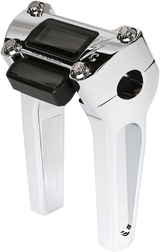 Risers - Straight - 6\" - Gauge Cutout - Chrome 2018 - 2021