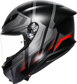 K6 S Helmet - Karve - Matte Black/Gray/Red - XL