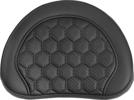RoadSofa™ Sissy Bar Pad - Honeycomb - Black Stitching