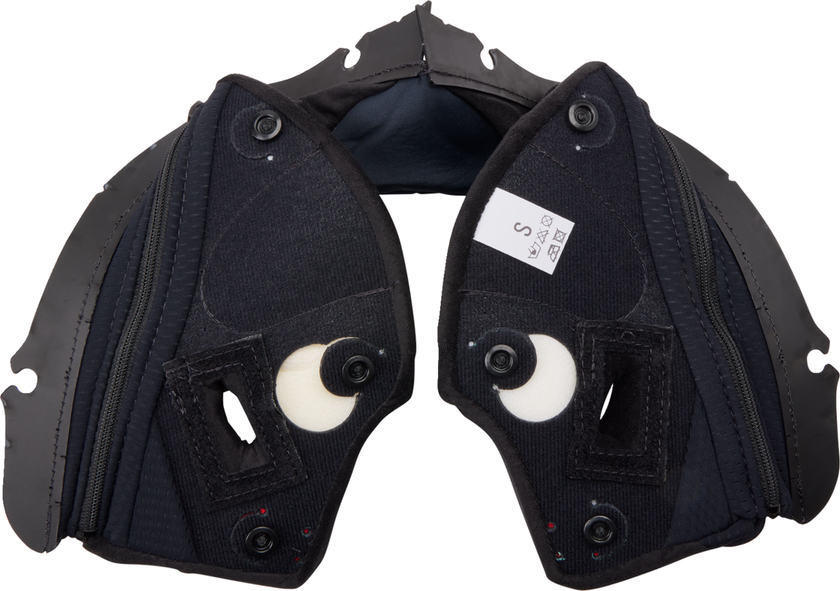 Pista GP RR Cheek Pads - Black/Red - 2XL