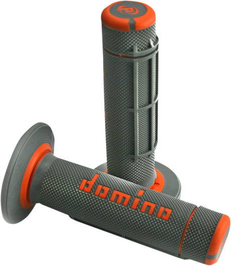 Grips - Dually - Half Waffle - Gray/Orange