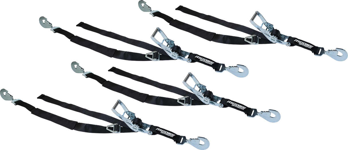 Ratcheting Tiedown Pack - 2\" x 8\' - Black