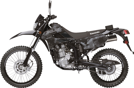 Traction Pad Tank Grips - Volcano - Black - KLR 300/SM 2021 - 2025