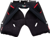 Pista GP RR Cheek Pads - Black/Red - 2XL