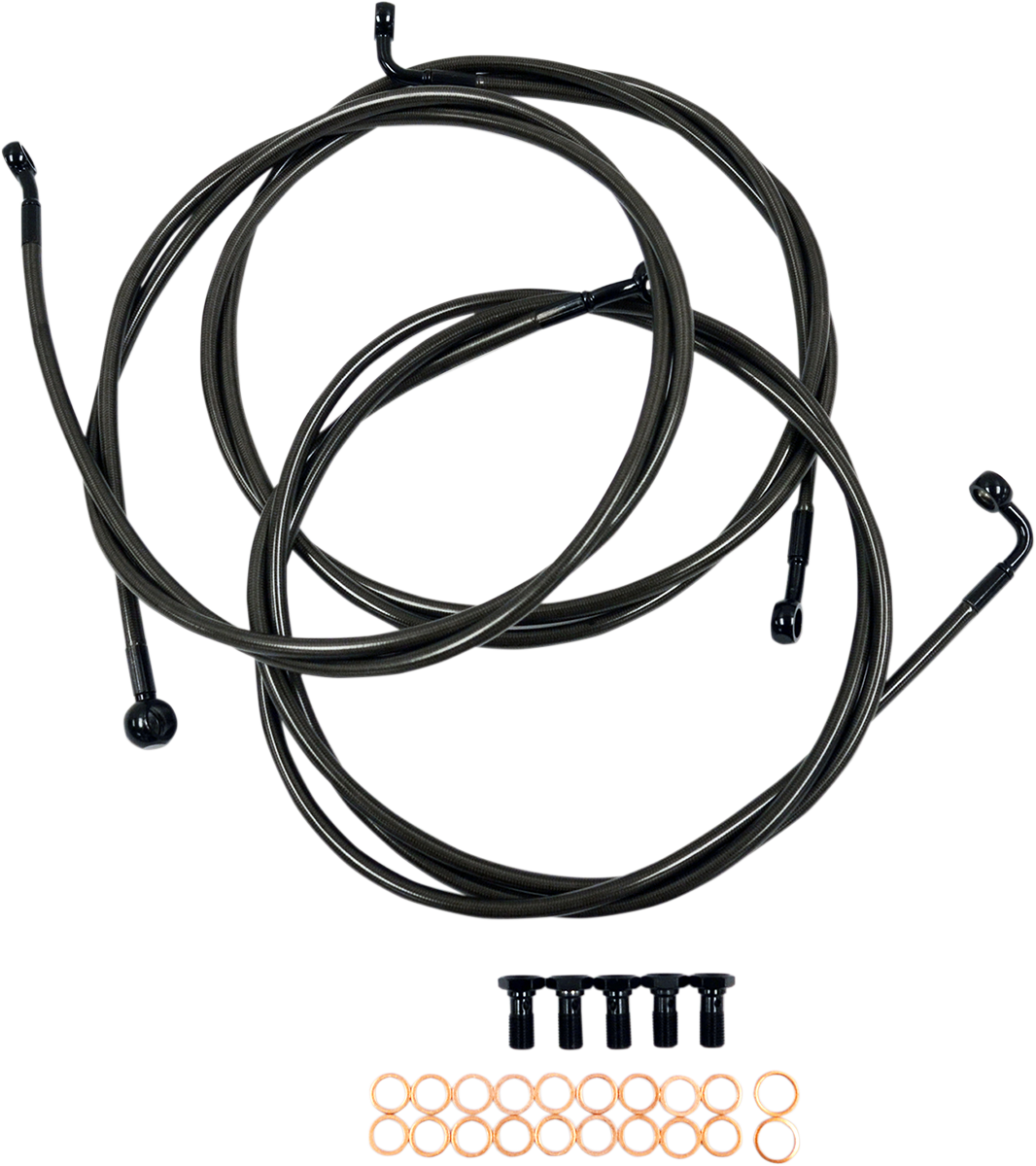 Brake Lines - 15\" - 17\" Ape Hanger Handlebars - Midnight 2014 - 2020