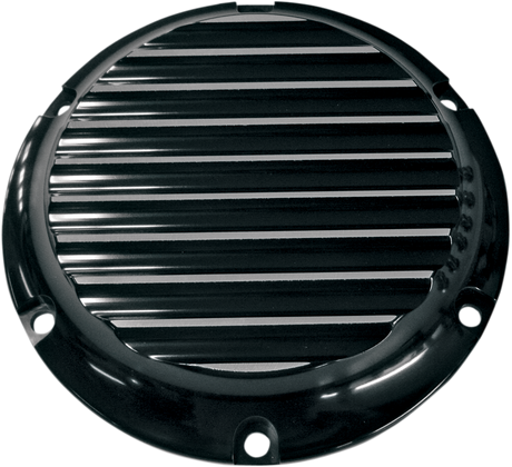 Derby Cover - Black/Silver - Finned - \'04-\'22 XL 2004 - 2022