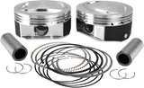 High Compression Piston Kit - 110\" Twin Cam CVO Motor - +.010 2007 - 2017