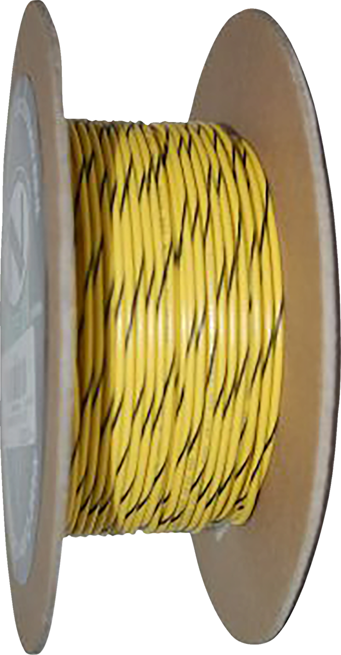 100\' Wire Spool - 20 Gauge - Yellow/Black