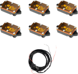 Rock Light - Amber - 6 Pack