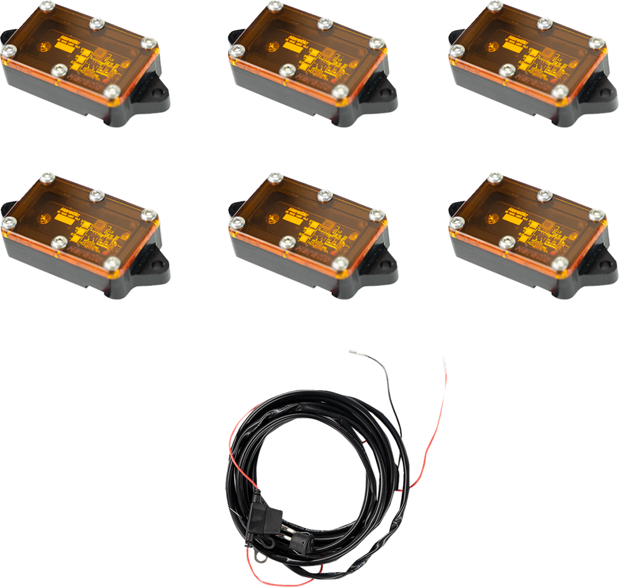 Rock Light - Amber - 6 Pack