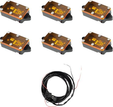 Rock Light - Amber - 6 Pack